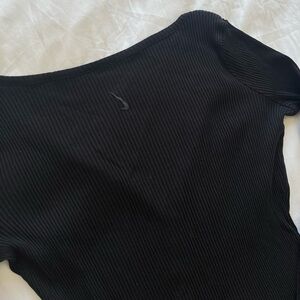 Nike Yoga ribbed button up top